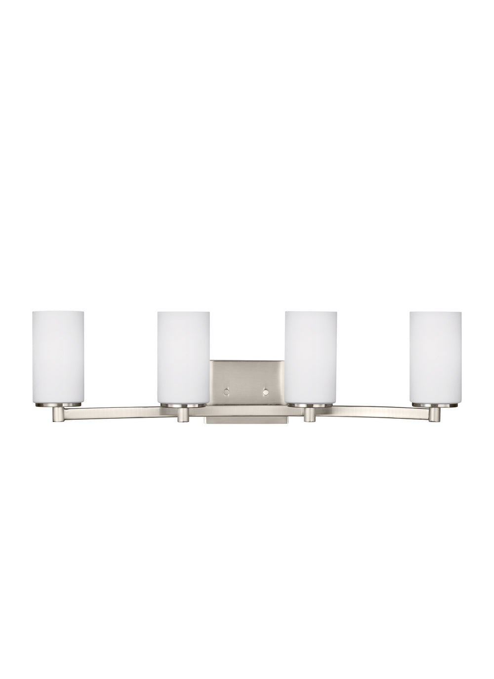 Generation Lighting Canada - Four Light Wall / Bath - Hettinger - Brushed Nickel- Union Lighting Luminaires Decor