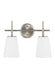 Generation Lighting Canada - Two Light Wall / Bath - Driscoll - Brushed Nickel- Union Lighting Luminaires Decor