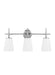 Generation Lighting Canada - Three Light Wall / Bath - Driscoll - Chrome- Union Lighting Luminaires Decor