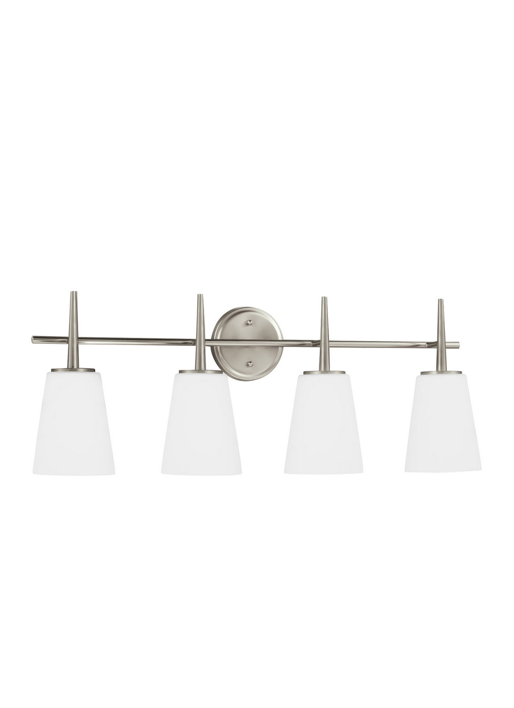 Generation Lighting Canada - Four Light Wall / Bath - Driscoll - Brushed Nickel- Union Lighting Luminaires Decor