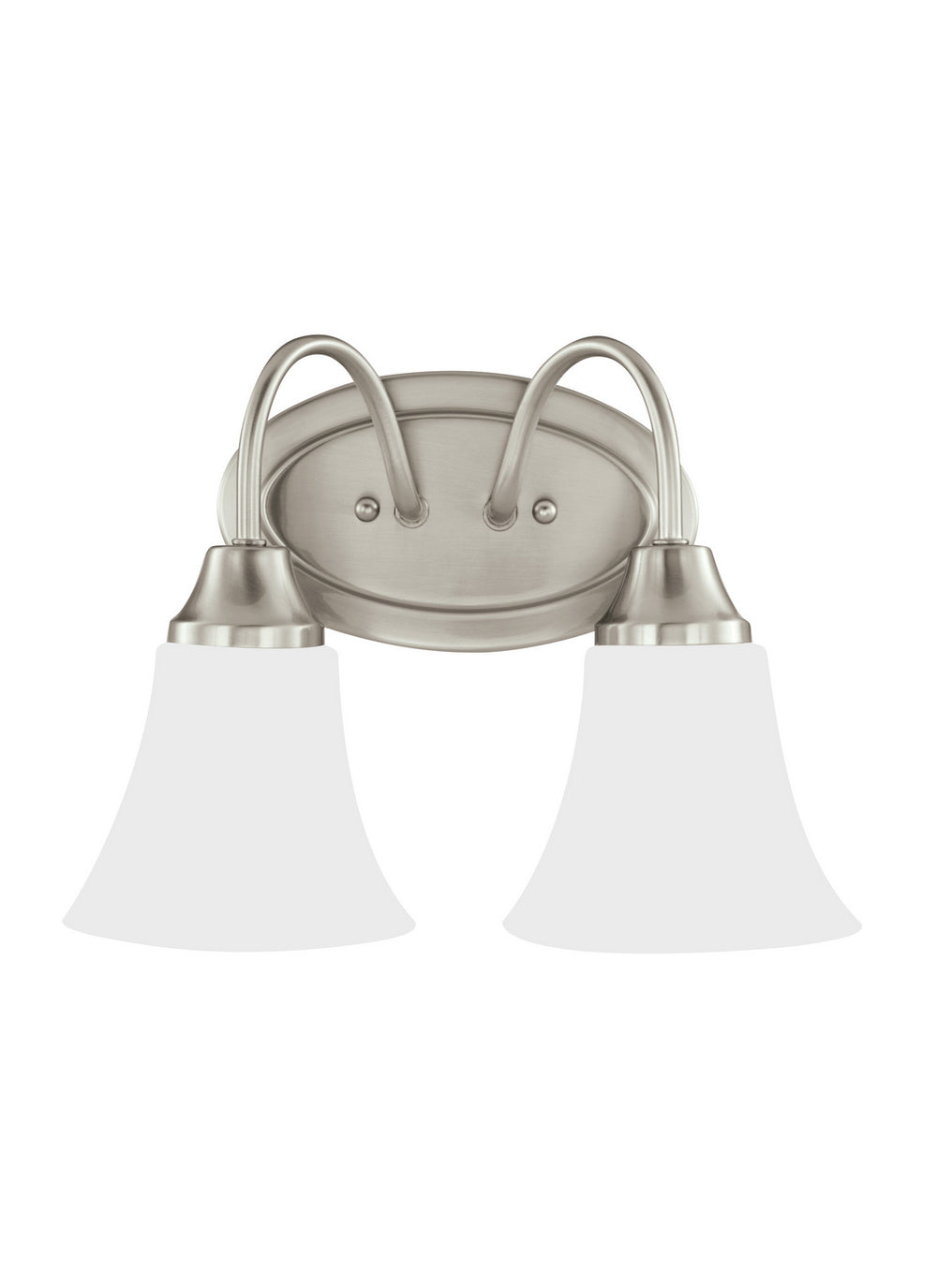 Generation Lighting Canada - Two Light Wall / Bath - Holman - Brushed Nickel- Union Lighting Luminaires Decor