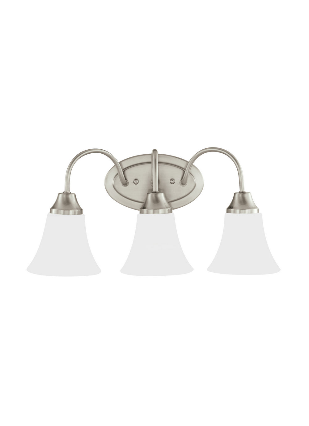 Generation Lighting Canada - Three Light Wall / Bath - Holman - Brushed Nickel- Union Lighting Luminaires Decor
