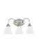 Generation Lighting Canada - Three Light Wall / Bath - Holman - Brushed Nickel- Union Lighting Luminaires Decor