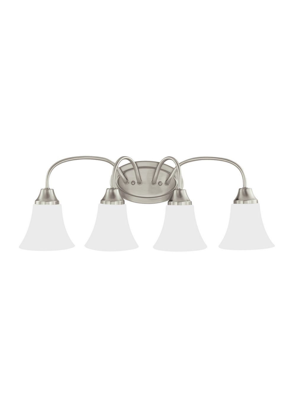 Generation Lighting Canada - Four Light Wall / Bath - Holman - Brushed Nickel- Union Lighting Luminaires Decor