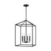 Generation Lighting Canada - Four Light Hall / Foyer - Perryton - Midnight Black- Union Lighting Luminaires Decor
