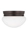Generation Lighting Canada - One Light Flush Mount - Webster - Bronze- Union Lighting Luminaires Decor