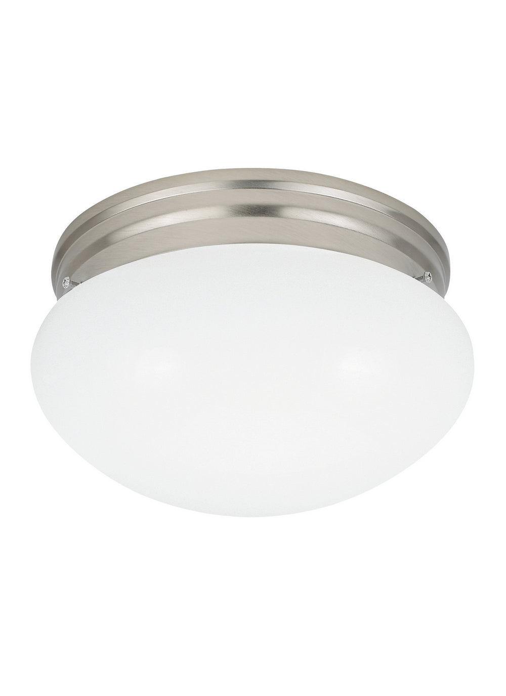 Generation Lighting Canada - One Light Flush Mount - Webster - Brushed Nickel- Union Lighting Luminaires Decor