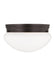 Generation Lighting Canada - Two Light Flush Mount - Webster - Bronze- Union Lighting Luminaires Decor