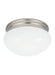 Generation Lighting Canada - Two Light Flush Mount - Webster - Brushed Nickel- Union Lighting Luminaires Decor