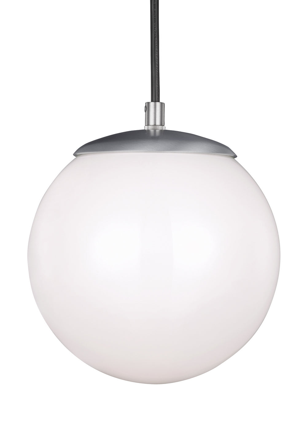 Visual Comfort Studio Canada - One Light Pendant - Leo - Hanging Globe - Satin Aluminum- Union Lighting Luminaires Decor