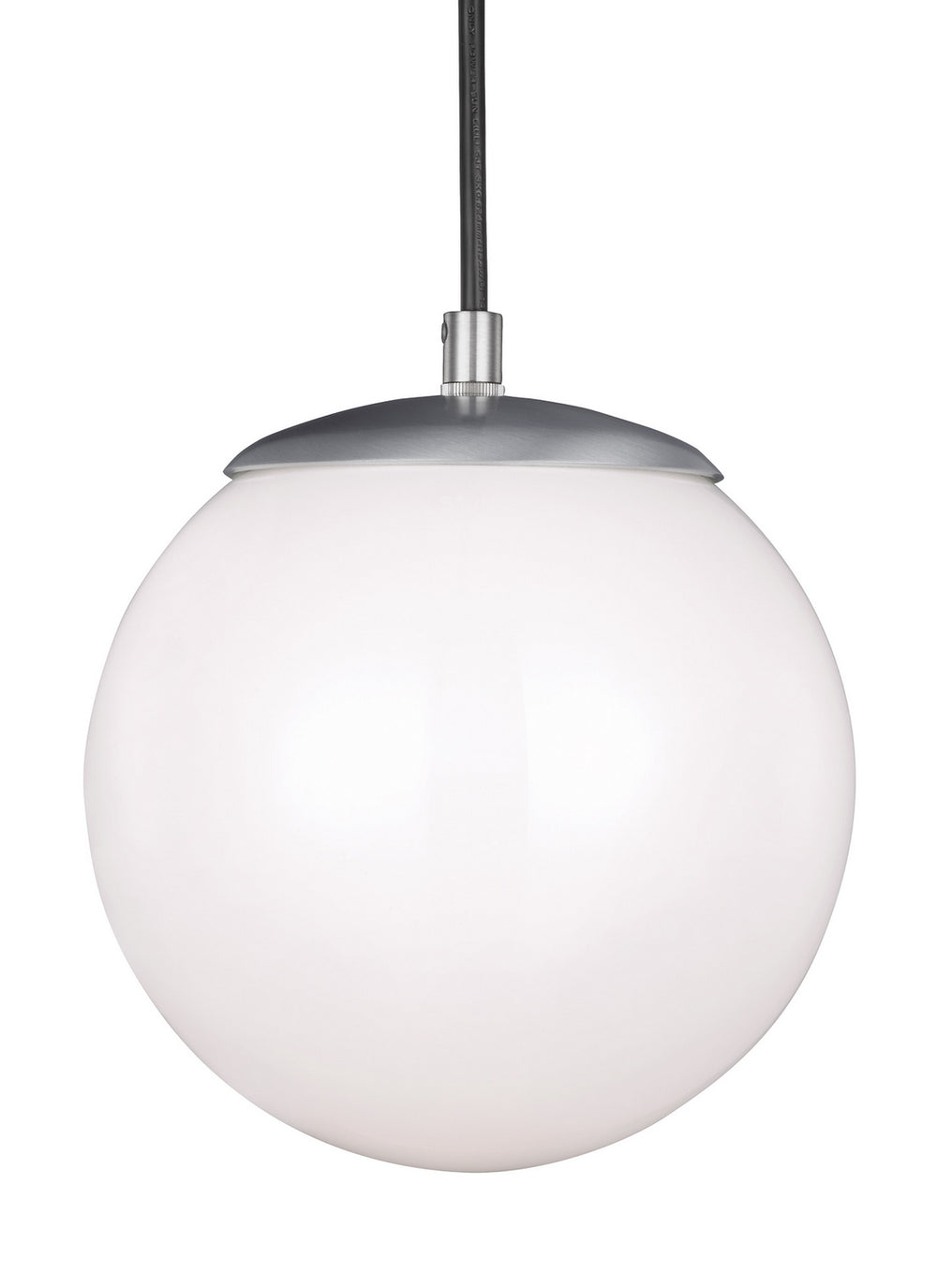Visual Comfort Studio Canada - One Light Pendant - Leo - Hanging Globe - Satin Aluminum- Union Lighting Luminaires Decor