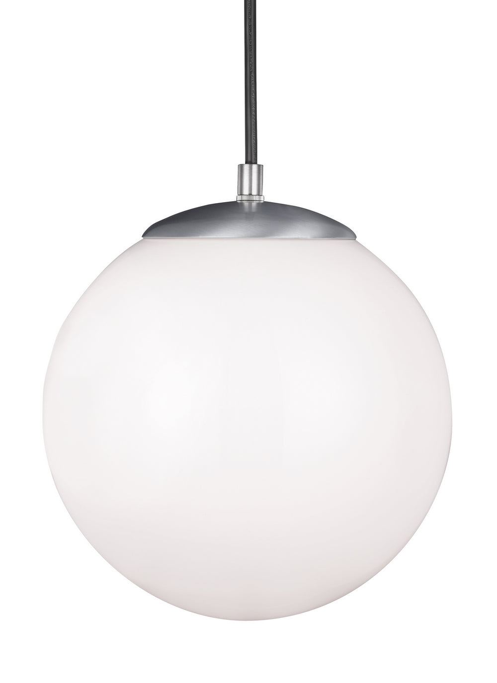 Visual Comfort Studio Canada - One Light Pendant - Leo - Hanging Globe - Satin Aluminum- Union Lighting Luminaires Decor