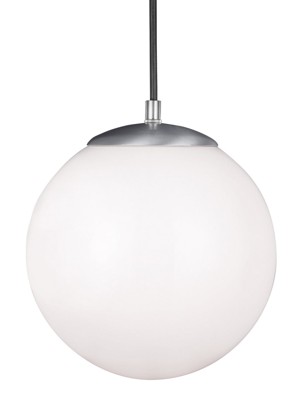 Visual Comfort Studio Canada - One Light Pendant - Leo - Hanging Globe - Satin Aluminum- Union Lighting Luminaires Decor
