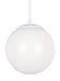 Visual Comfort Studio Canada - One Light Pendant - Leo - Hanging Globe - White- Union Lighting Luminaires Decor