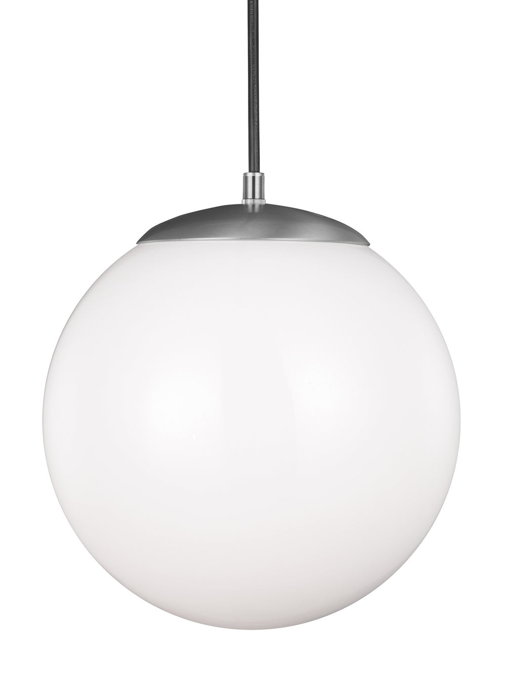 Visual Comfort Studio Canada - One Light Pendant - Leo - Hanging Globe - Satin Aluminum- Union Lighting Luminaires Decor
