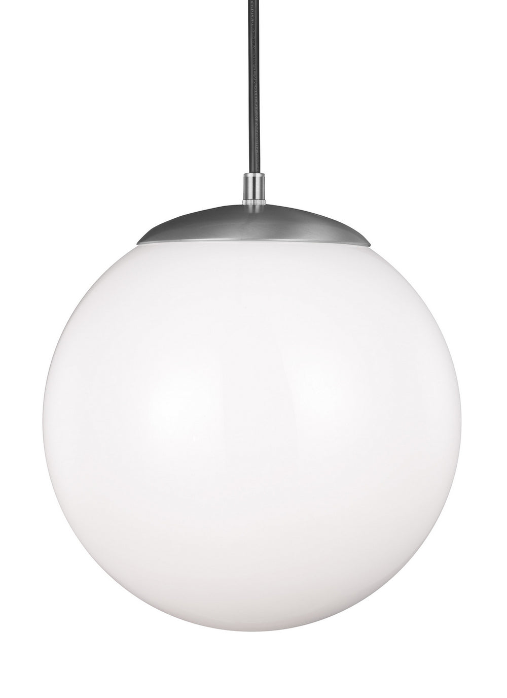 Visual Comfort Studio Canada - One Light Pendant - Leo - Hanging Globe - Satin Aluminum- Union Lighting Luminaires Decor