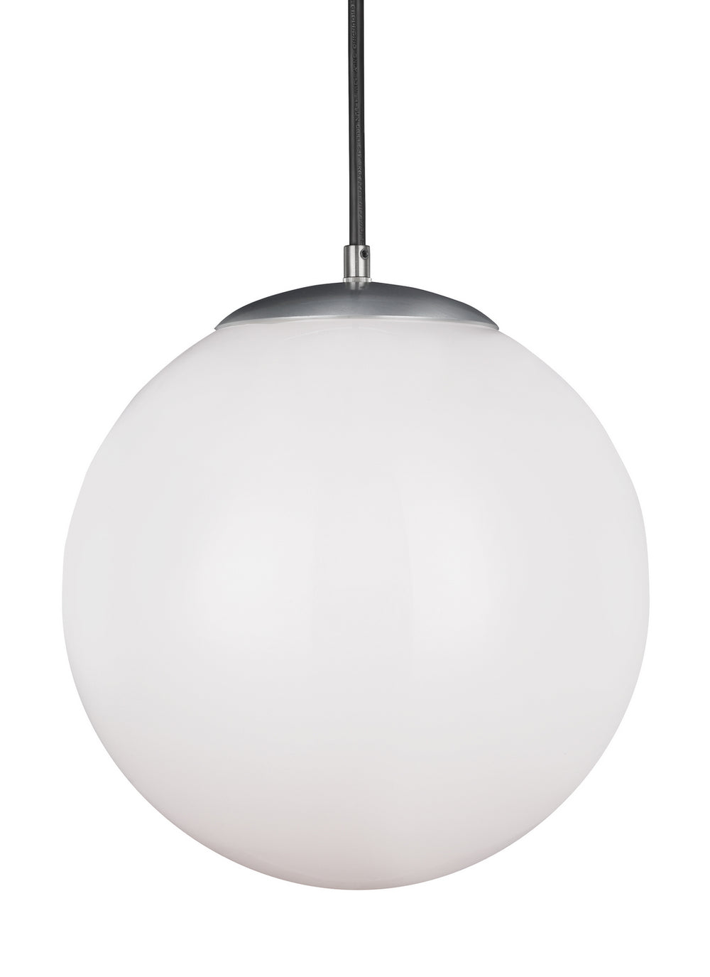 Visual Comfort Studio Canada - One Light Pendant - Leo - Hanging Globe - Satin Aluminum- Union Lighting Luminaires Decor