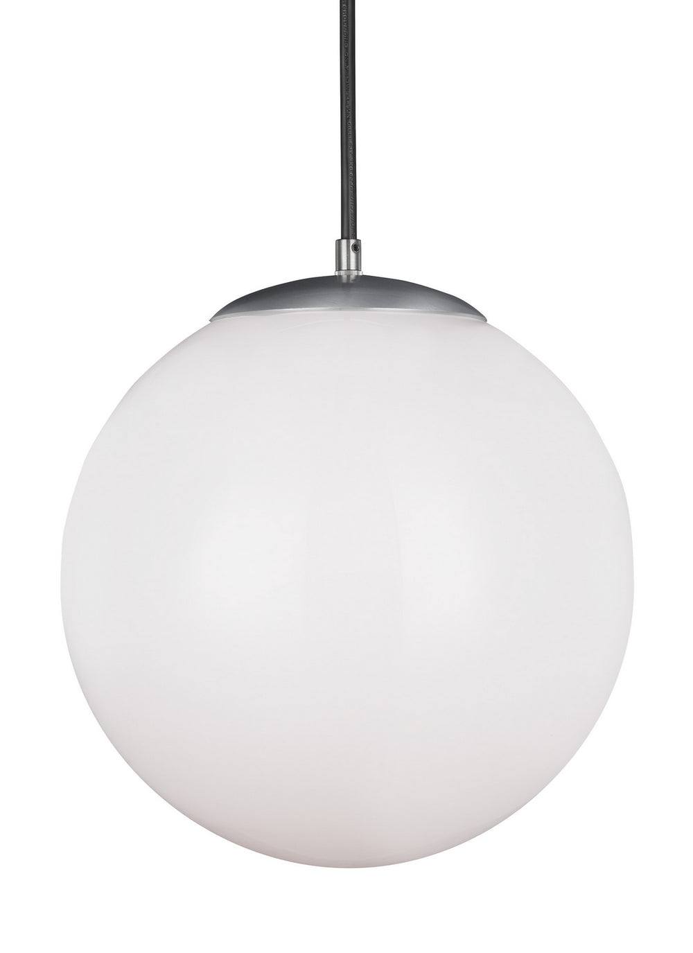 Visual Comfort Studio Canada - One Light Pendant - Leo - Hanging Globe - Satin Aluminum- Union Lighting Luminaires Decor