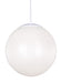 Visual Comfort Studio Canada - One Light Pendant - Leo - Hanging Globe - White- Union Lighting Luminaires Decor