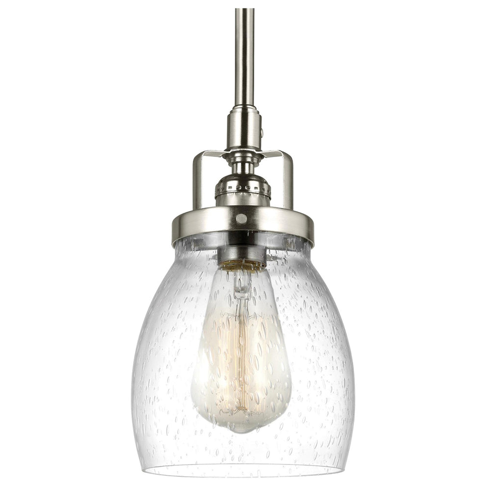 Generation Lighting Canada - One Light Mini-Pendant - Belton - Brushed Nickel- Union Lighting Luminaires Decor