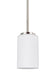 Generation Lighting Canada - One Light Mini-Pendant - Oslo - Brushed Nickel- Union Lighting Luminaires Decor