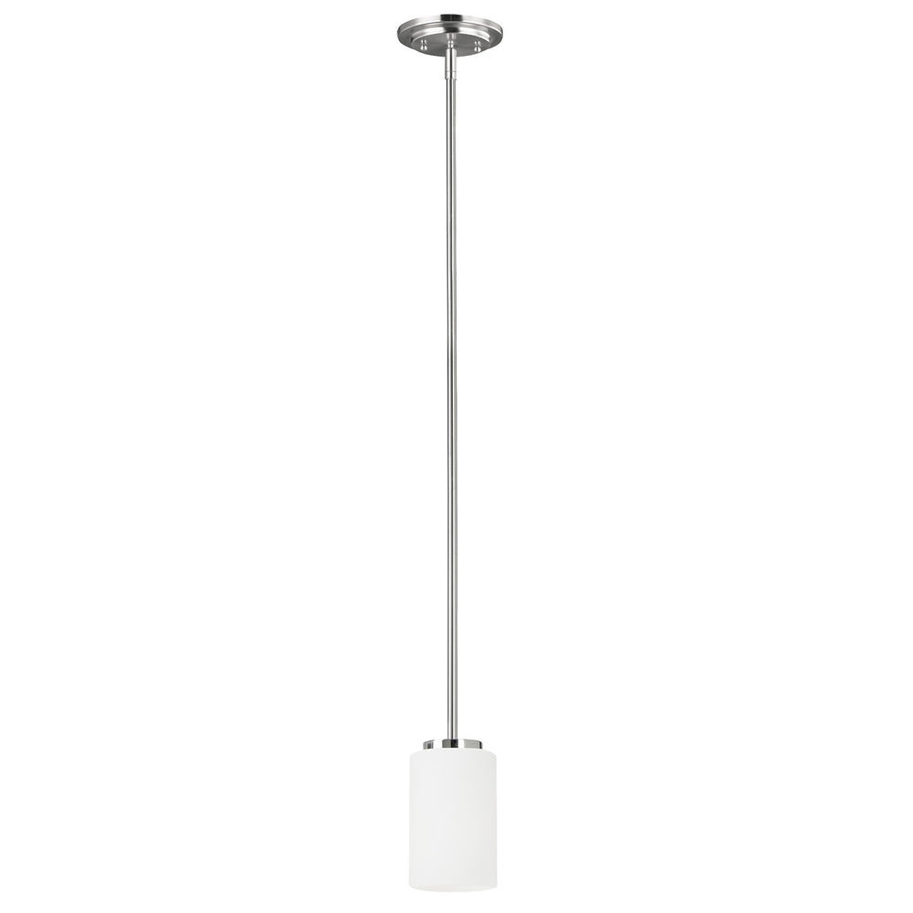Generation Lighting Canada - One Light Mini-Pendant - Oslo - Chrome- Union Lighting Luminaires Decor