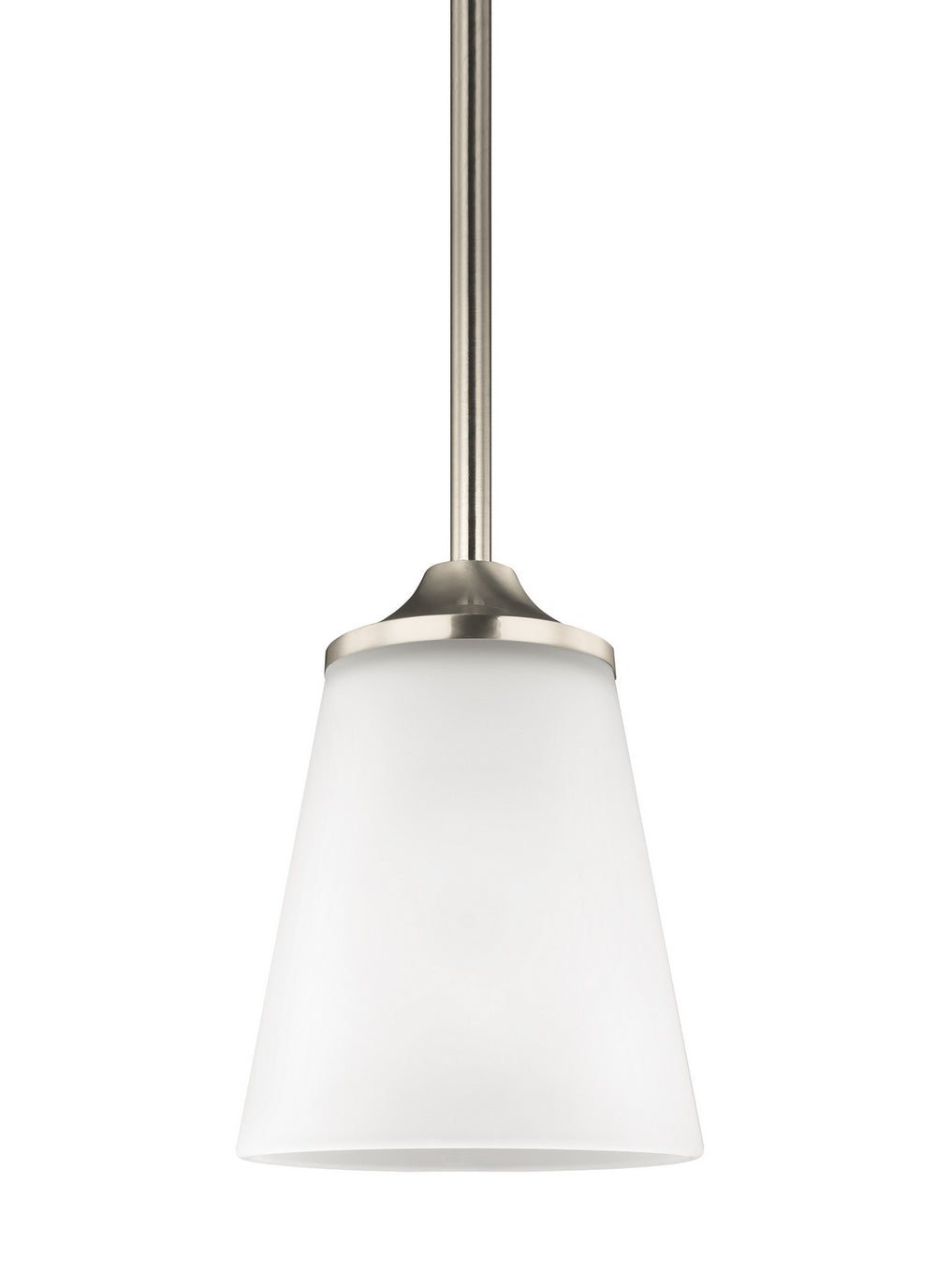 Generation Lighting Canada - One Light Mini-Pendant - Hanford - Brushed Nickel- Union Lighting Luminaires Decor