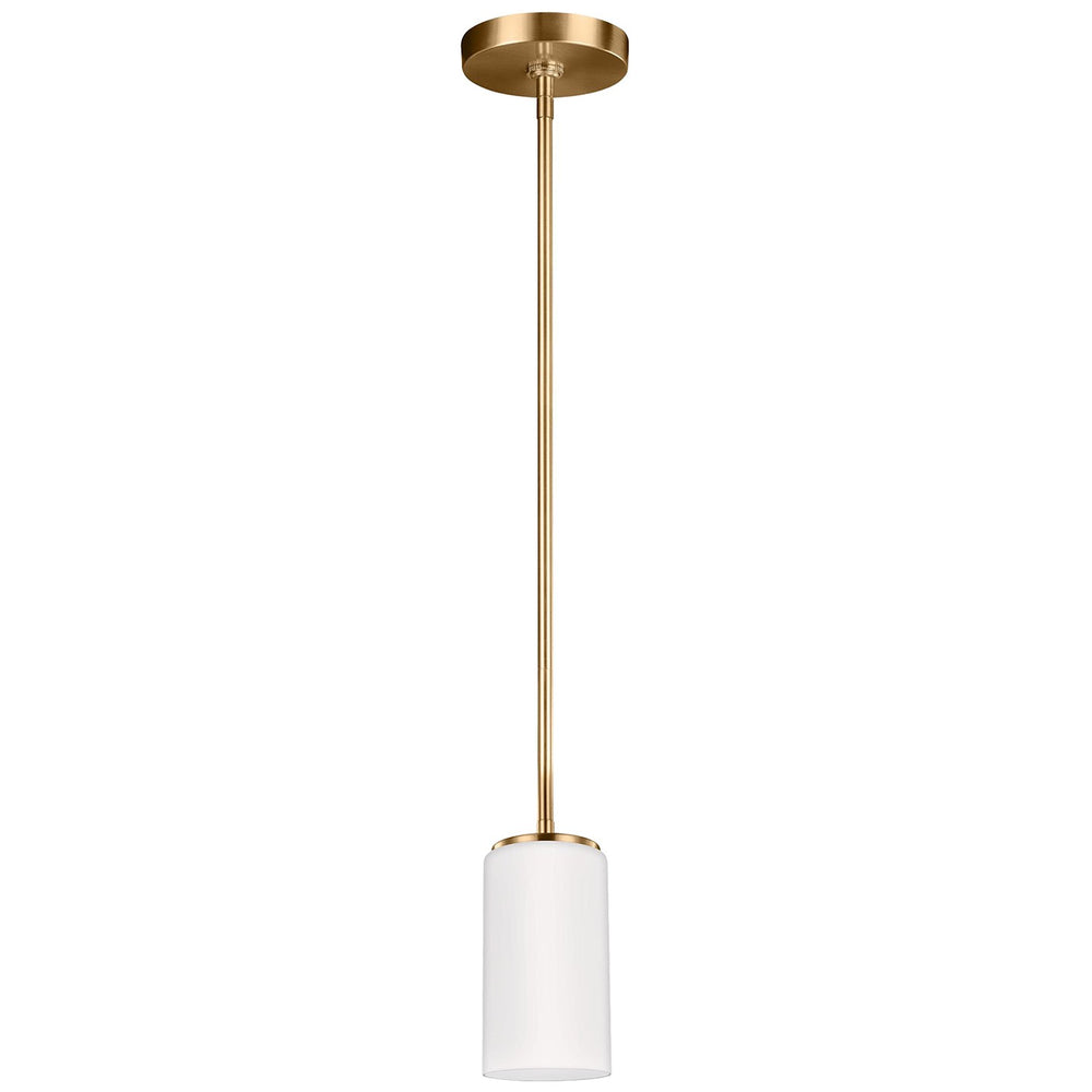 Generation Lighting Canada - One Light Mini-Pendant - Alturas - Satin Brass- Union Lighting Luminaires Decor