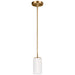 Generation Lighting Canada - One Light Mini-Pendant - Alturas - Satin Brass- Union Lighting Luminaires Decor