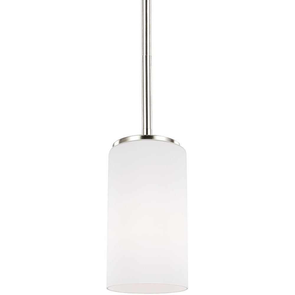 Generation Lighting Canada - One Light Mini-Pendant - Alturas - Brushed Nickel- Union Lighting Luminaires Decor