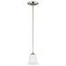 Generation Lighting Canada - One Light Mini-Pendant - Emmons - Brushed Nickel- Union Lighting Luminaires Decor