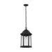 Generation Lighting Canada - One Light Outdoor Pendant - Sevier - Black- Union Lighting Luminaires Decor