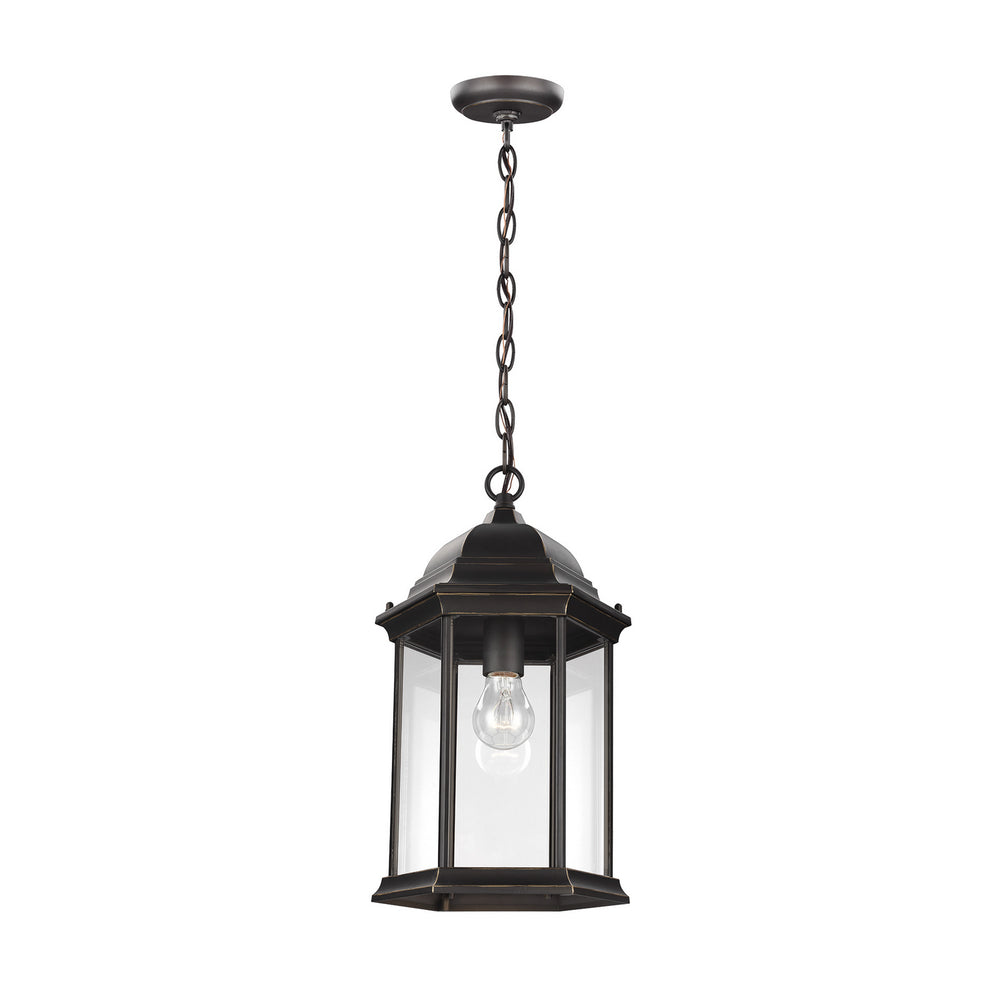 Generation Lighting Canada - One Light Outdoor Pendant - Sevier - Antique Bronze- Union Lighting Luminaires Decor