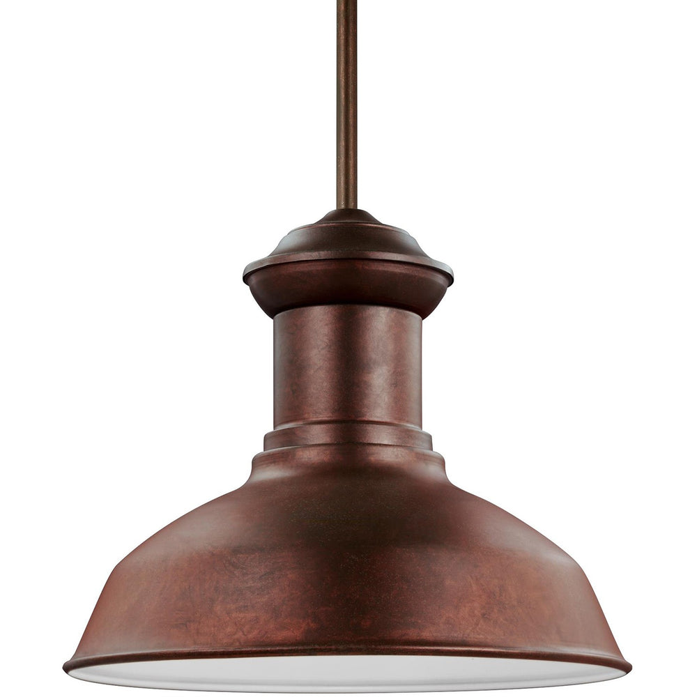 Generation Lighting Canada - LED Outdoor Pendant - Fredricksburg - Weathered Copper- Union Lighting Luminaires Decor