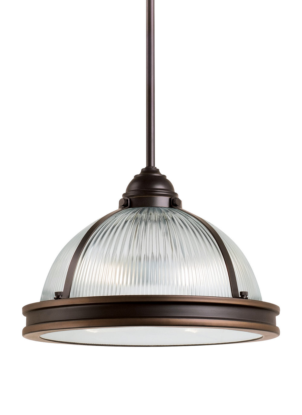Generation Lighting Canada - Two Light Pendant - Pratt Street Prismatic - Autumn Bronze- Union Lighting Luminaires Decor