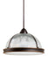 Generation Lighting Canada - Three Light Pendant - Pratt Street Prismatic - Autumn Bronze- Union Lighting Luminaires Decor