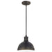 Generation Lighting Canada - One Light Pendant - Pratt Street Metal - Autumn Bronze- Union Lighting Luminaires Decor