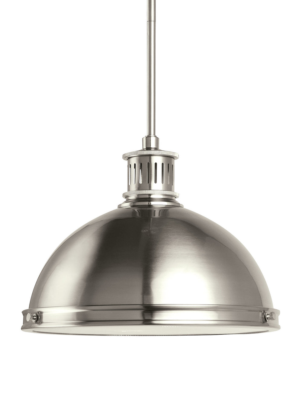 Generation Lighting Canada - Two Light Pendant - Pratt Street Metal - Brushed Nickel- Union Lighting Luminaires Decor