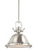 Generation Lighting Canada - One Light Pendant - Stone Street - Brushed Nickel- Union Lighting Luminaires Decor