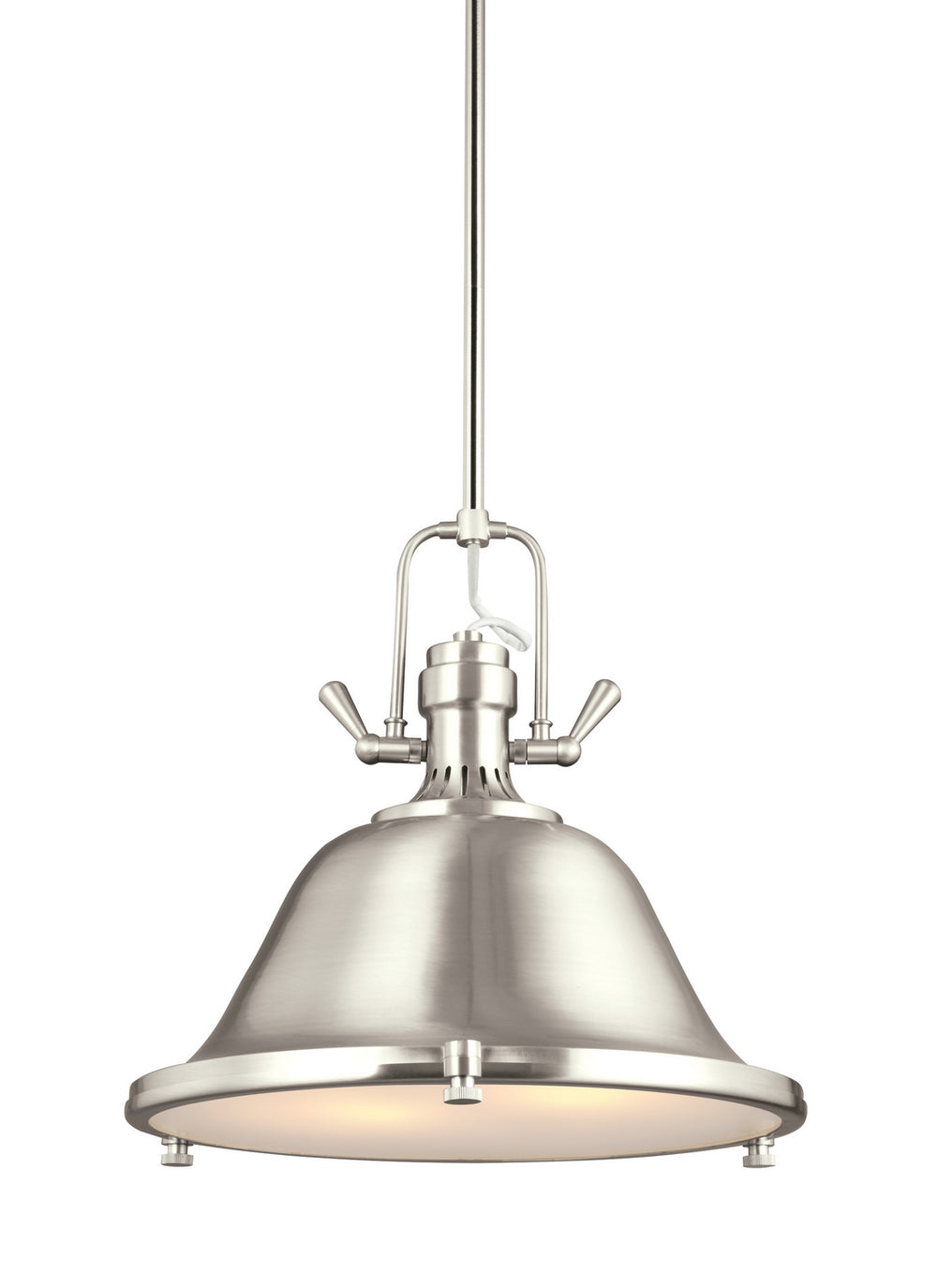 Generation Lighting Canada - Two Light Pendant - Stone Street - Brushed Nickel- Union Lighting Luminaires Decor