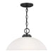 Generation Lighting Canada - One Light Pendant - Oslo - Midnight Black- Union Lighting Luminaires Decor