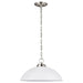 Generation Lighting Canada - One Light Pendant - Oslo - Brushed Nickel- Union Lighting Luminaires Decor
