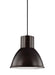 Generation Lighting Canada - One Light Pendant - Division Street - Bronze- Union Lighting Luminaires Decor