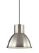 Generation Lighting Canada - One Light Pendant - Division Street - Brushed Nickel- Union Lighting Luminaires Decor