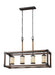 Generation Lighting Canada - Four Light Island Pendant - Dunning - Stardust- Union Lighting Luminaires Decor