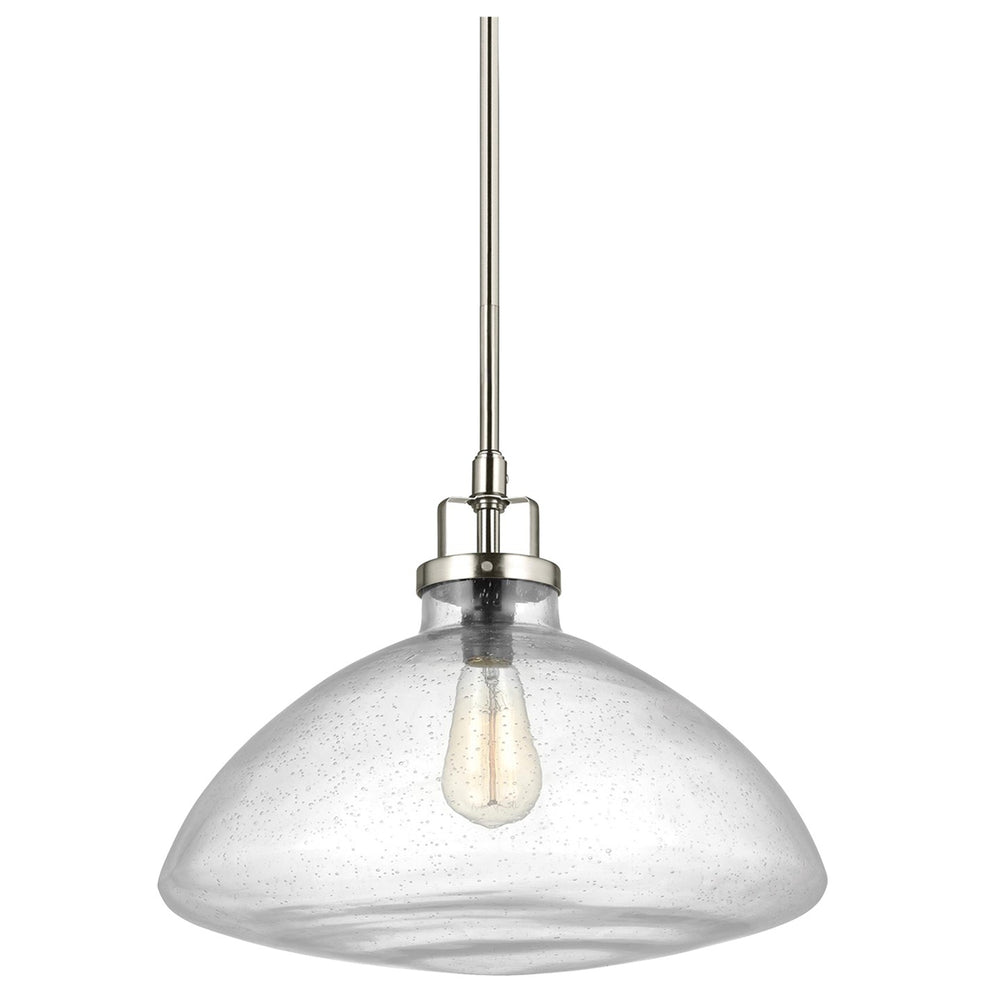 Generation Lighting Canada - One Light Pendant - Belton - Brushed Nickel- Union Lighting Luminaires Decor