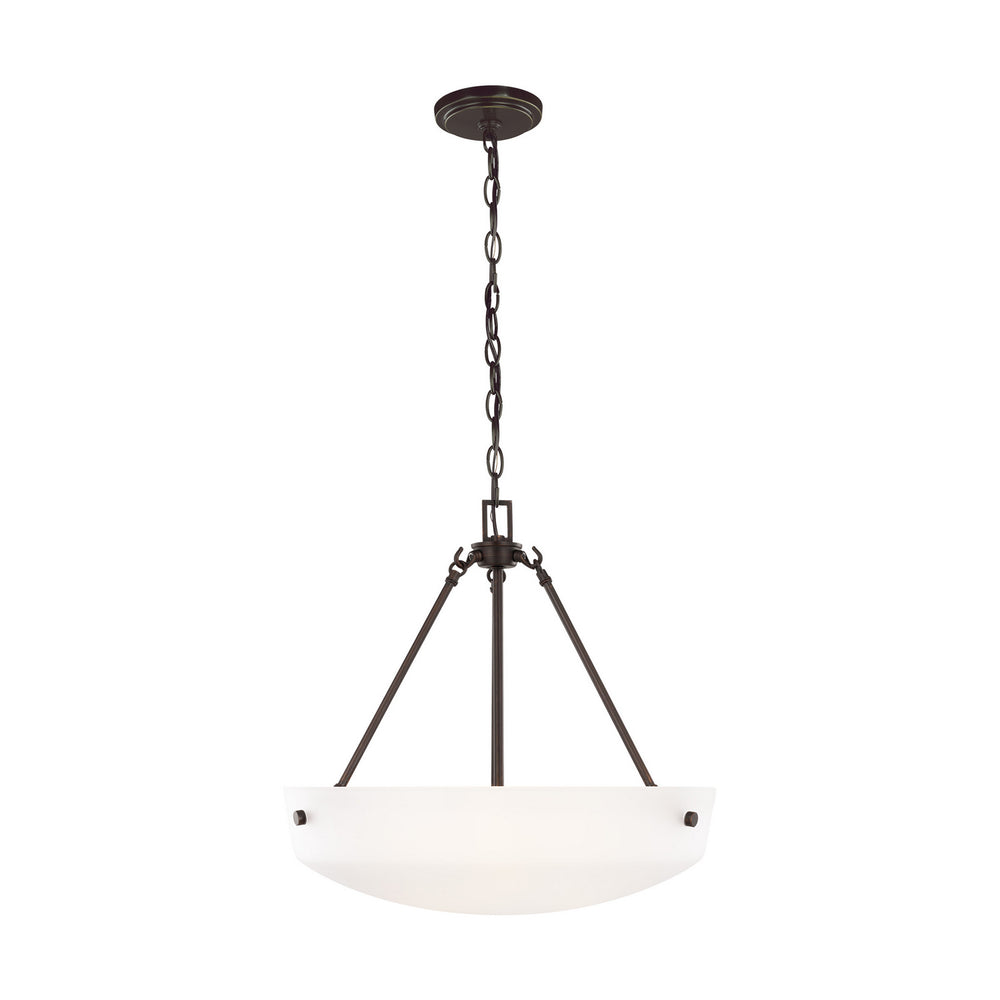 Generation Lighting Canada - Three Light Pendant - Kerrville - Bronze- Union Lighting Luminaires Decor