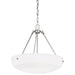 Generation Lighting Canada - Three Light Pendant - Kerrville - Brushed Nickel- Union Lighting Luminaires Decor