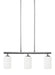 Generation Lighting Canada - Three Light Island Pendant - Oslo - Chrome- Union Lighting Luminaires Decor