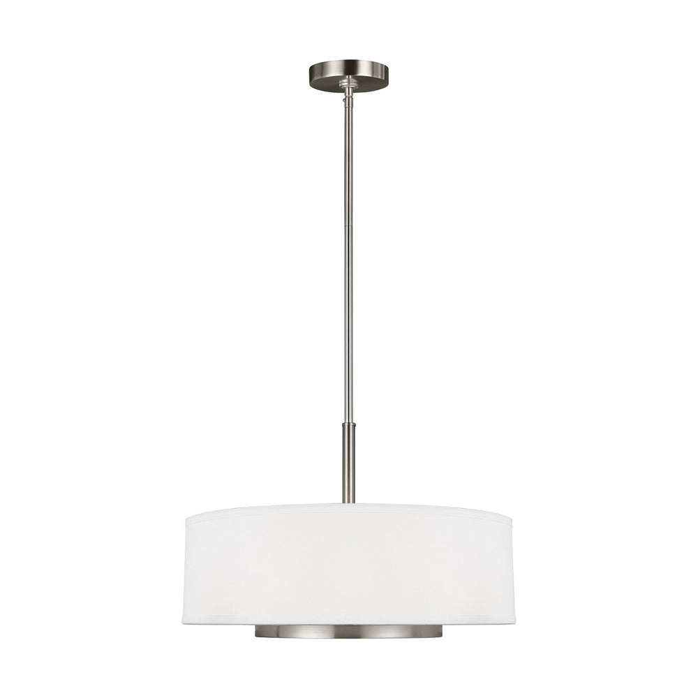 Generation Lighting Canada - Three Light Pendant - Nance - Brushed Nickel- Union Lighting Luminaires Decor